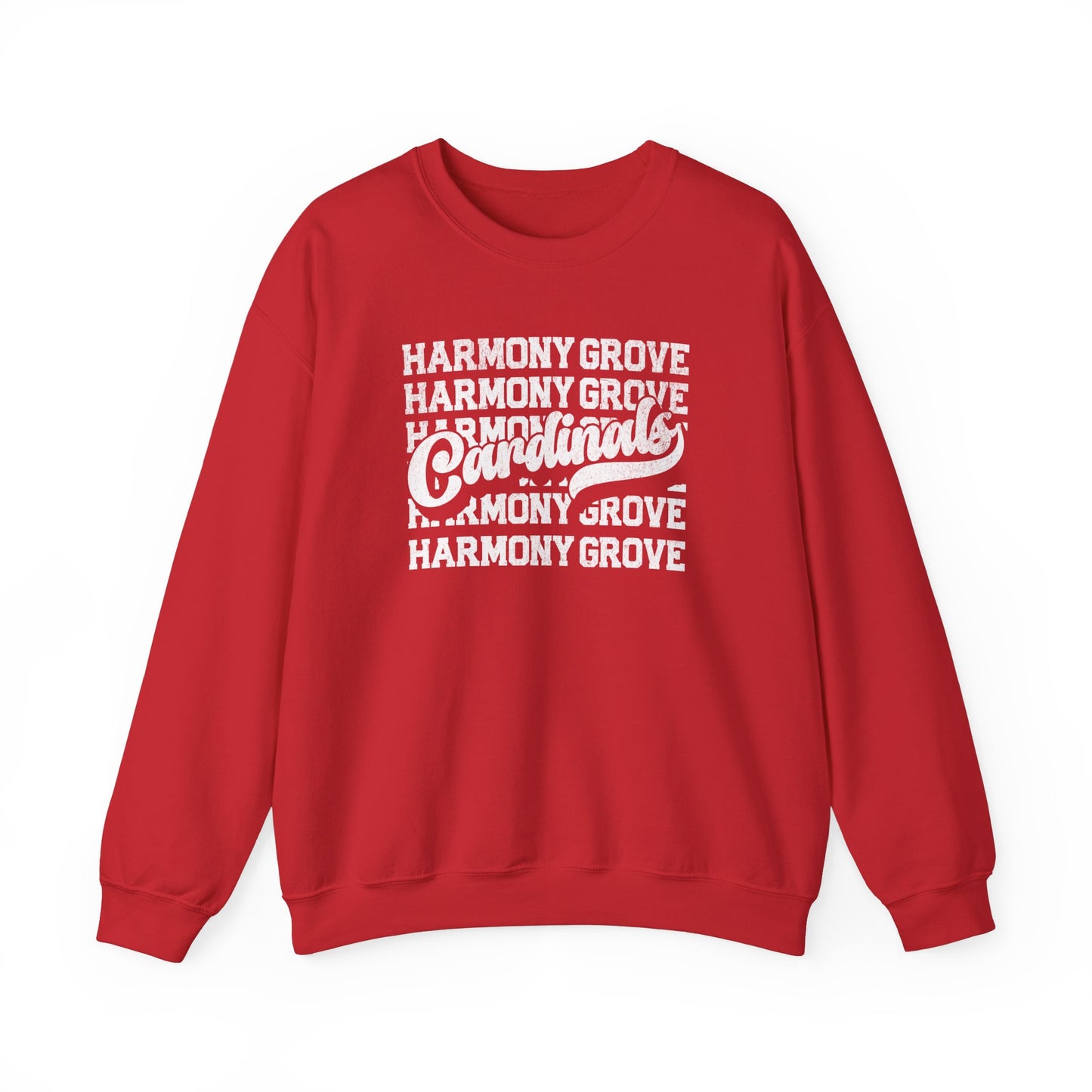 Vintage Harmony Grove Cardinals - Unisex Heavy Blend™ Crewneck Sweatshirt