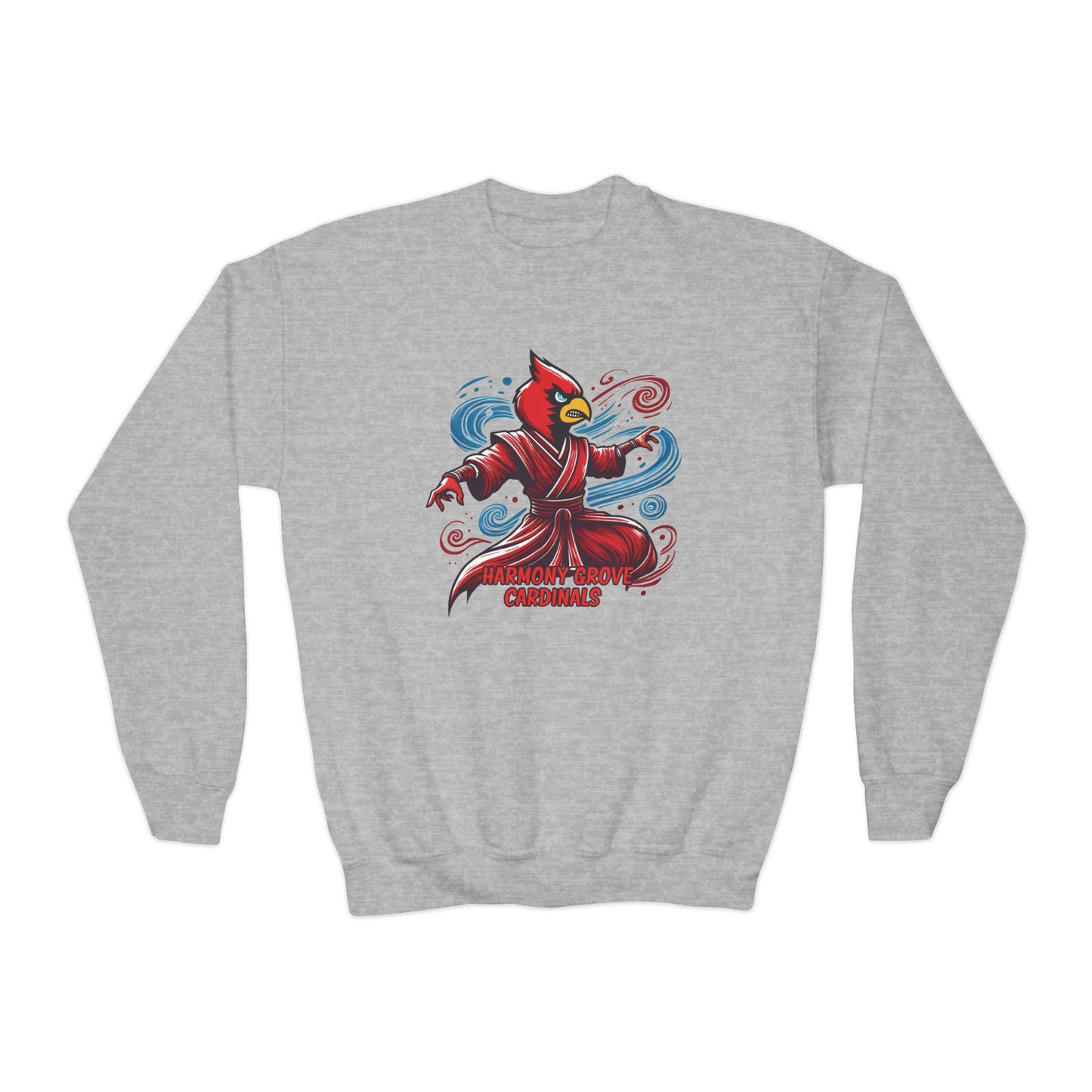 Airbender Harmony Grove Cardinal - Youth Crew Sweatshirt