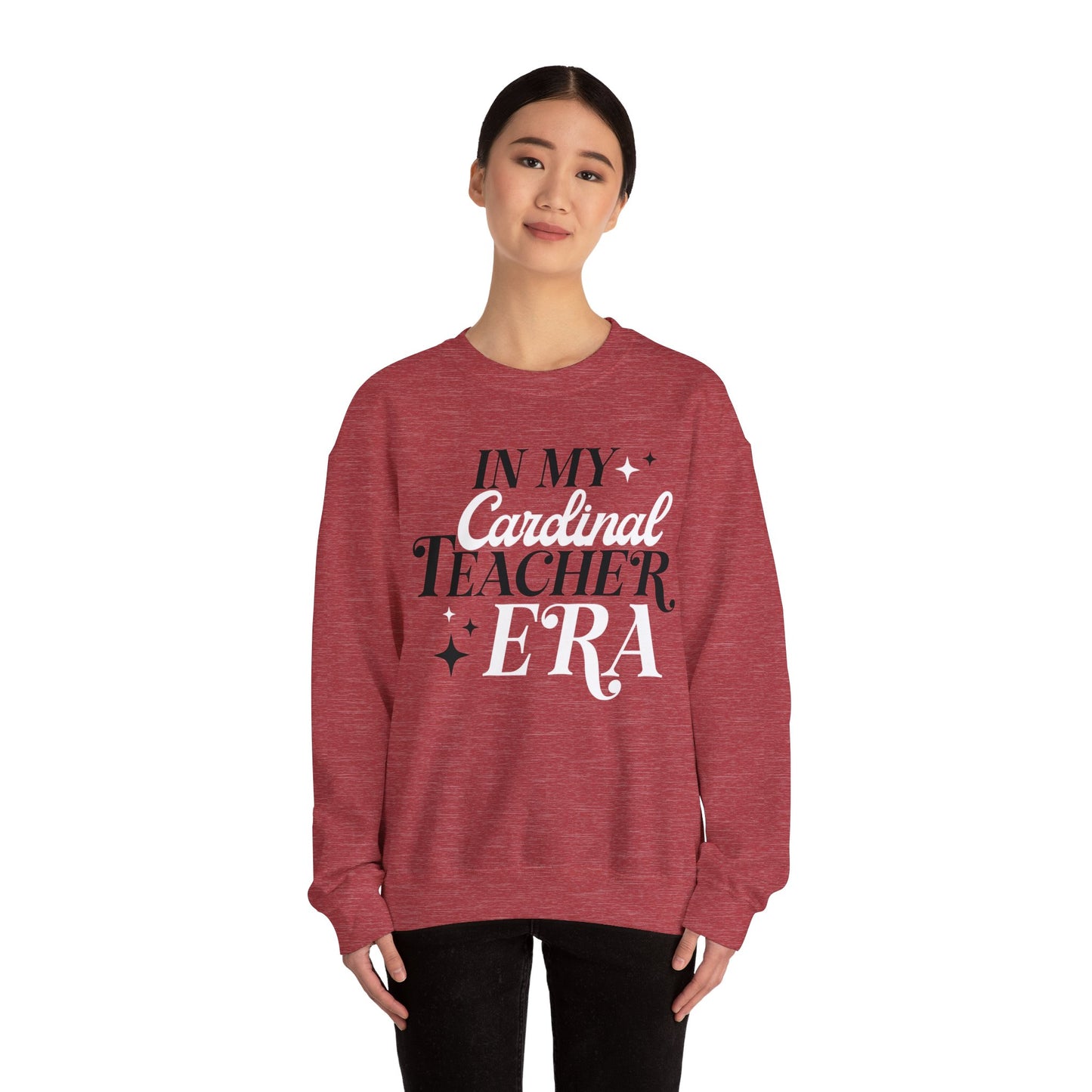 In My Cardinal Teacher Era - Unisex Heavy Blend™ Crewneck Sweatshirt