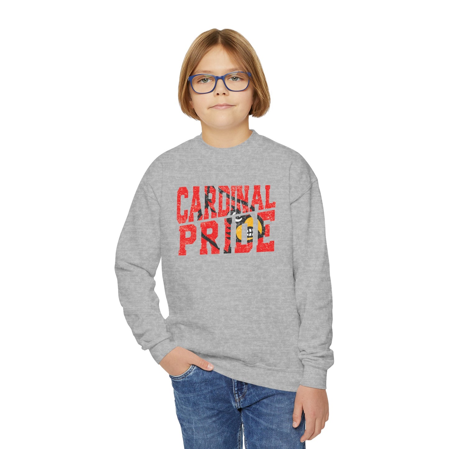 Cardinal Pride - Youth Crew Sweatshirt
