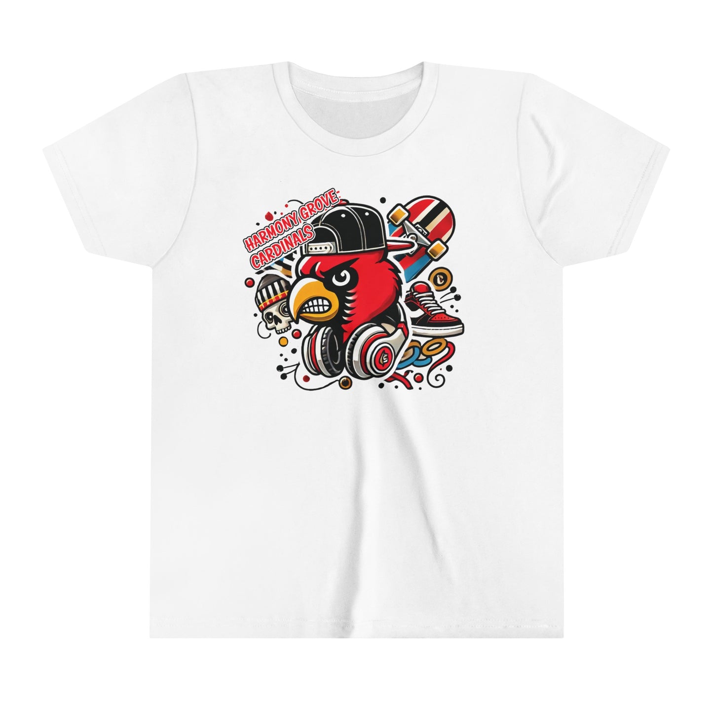 Skater Harmony Grove Cardinal - Bella + Canvas Youth Tee