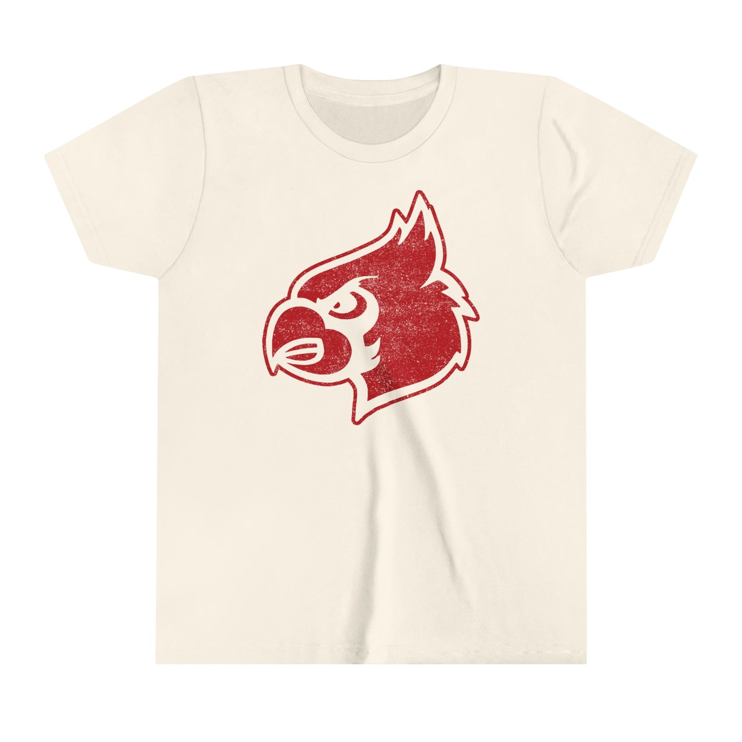 Cardinal Distressed - Bella + Canvas Youth Tee