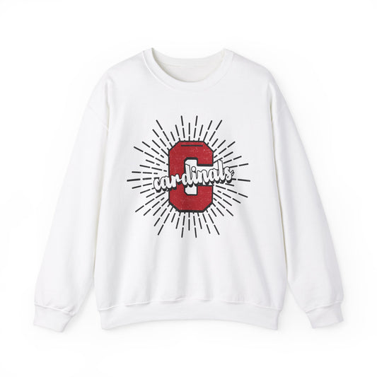 Cardinal Sunburst - Unisex Heavy Blend™ Crewneck Sweatshirt