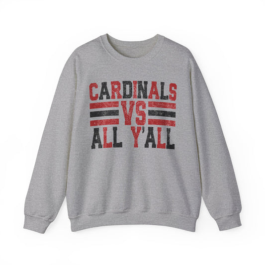 Cardinals VS All Y'all - Unisex Heavy Blend™ Crewneck Sweatshirt