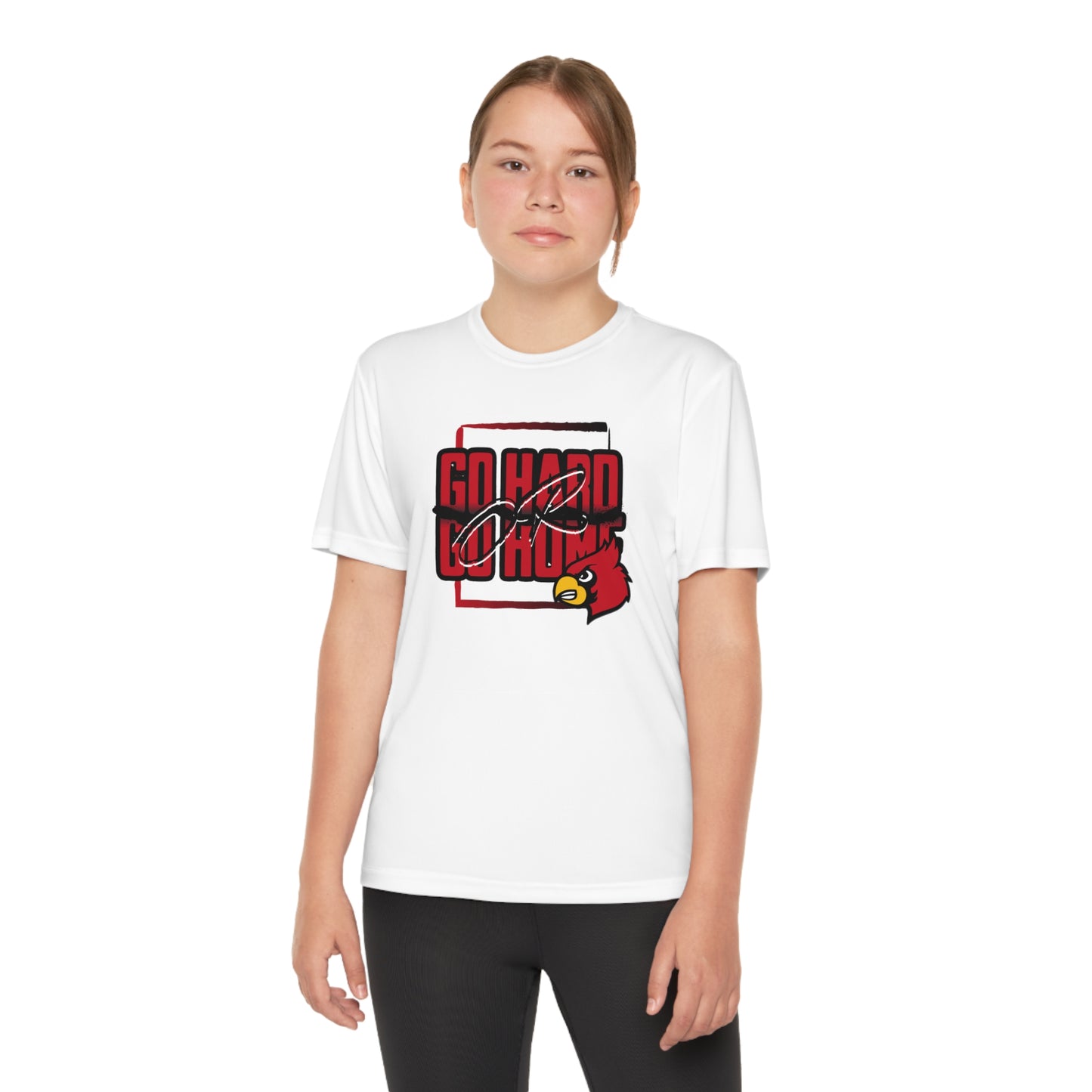 Go Hard or Go Home Cardinal - Youth Sport-Tek® Competitor™ Tee