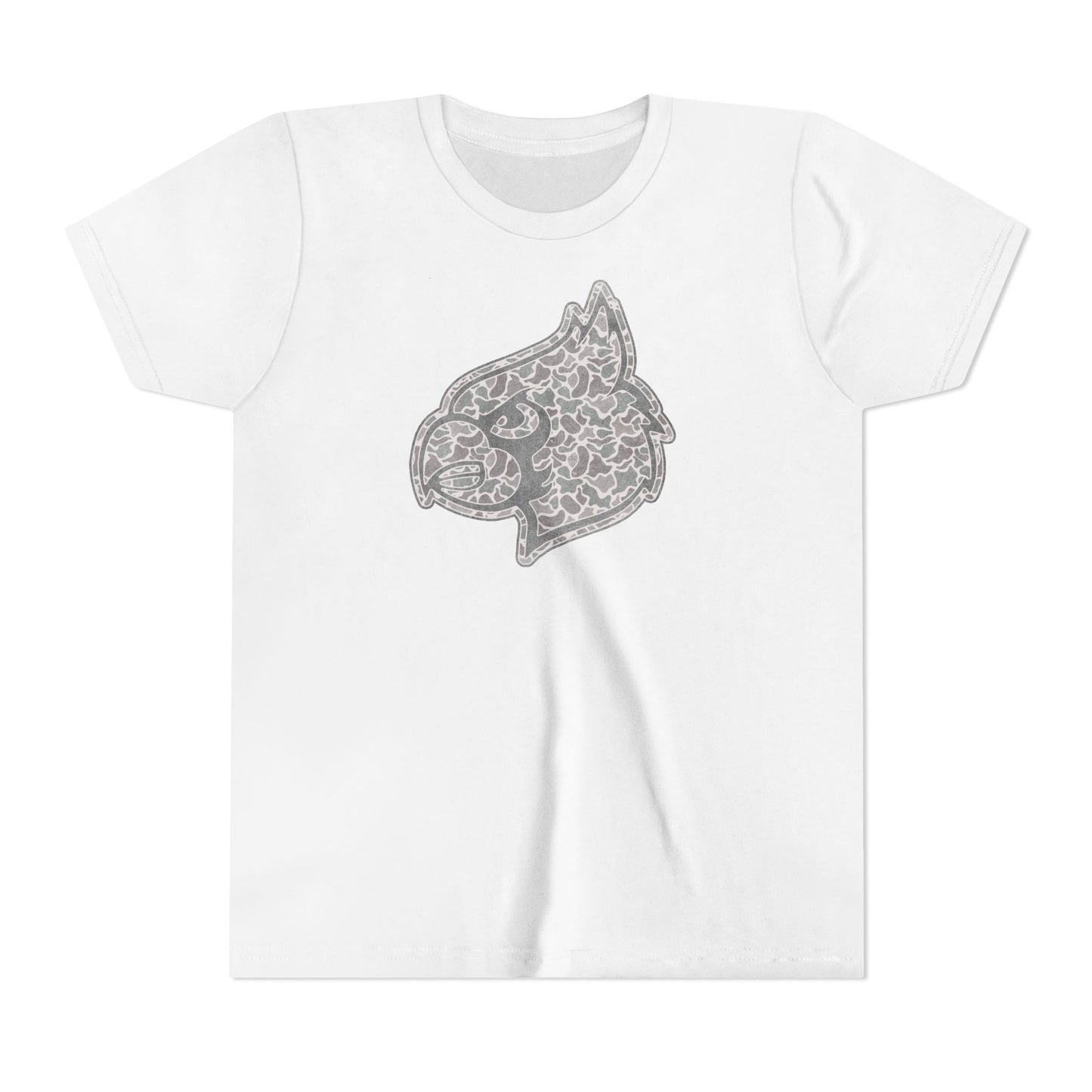 Old School Camo Cardinal - Bella + Canvas Youth Tee