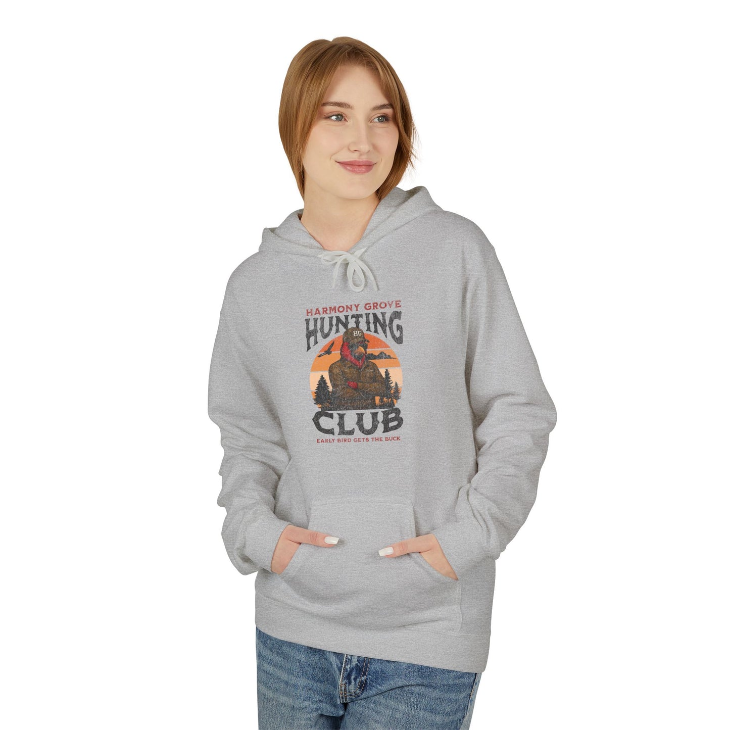 HG Hunting Club Camo - Midweight Softstyle Fleece Hoodie