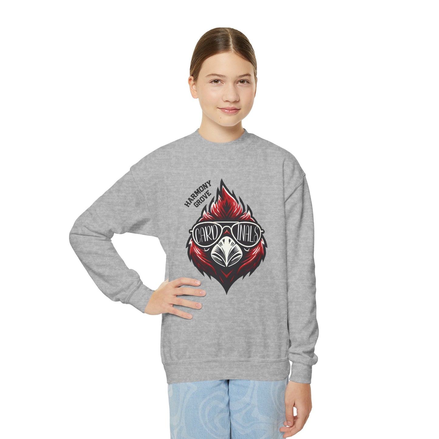 Harmony Grove Cardinal Sunglasses - Youth Crew Sweatshirt