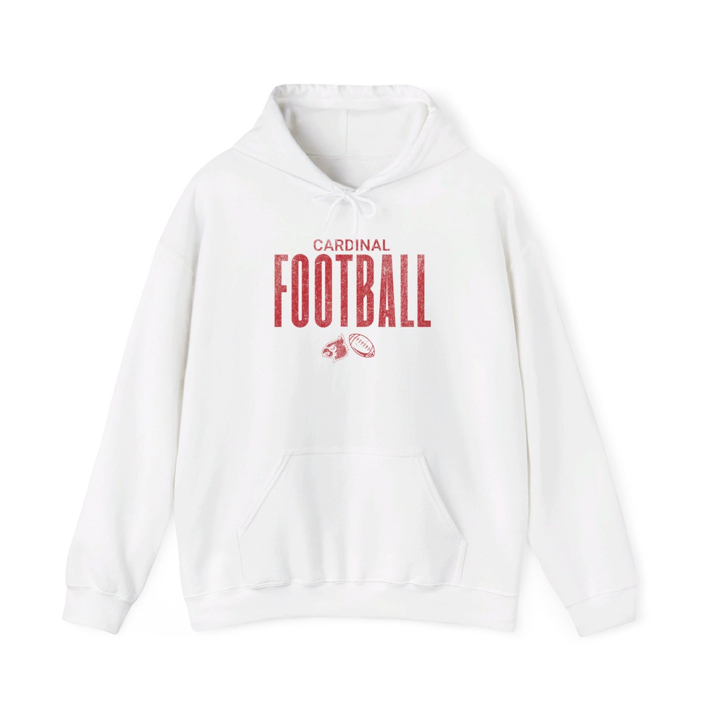 Vintage Cardinal Football - Unisex Heavy Blend™ Hooded Sweatshirt