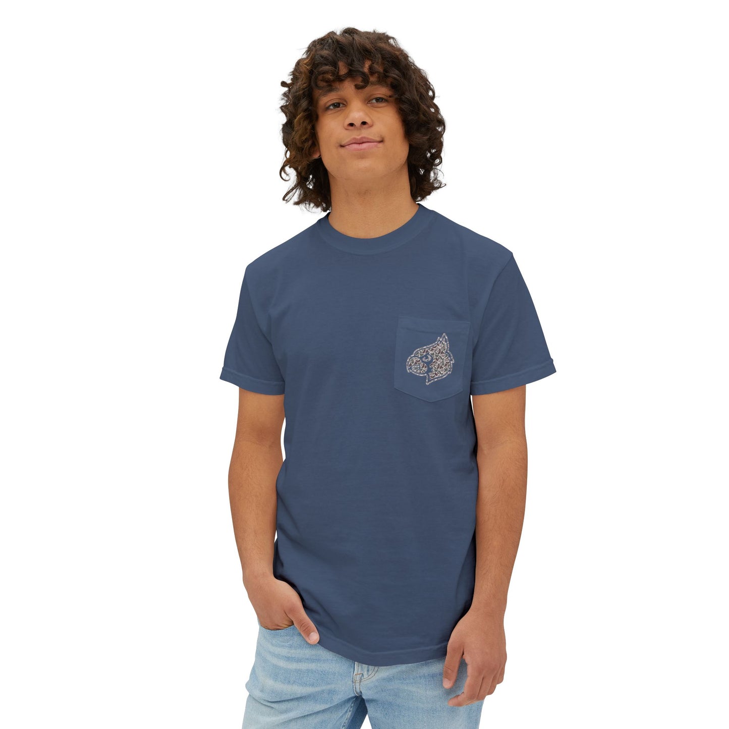 Unisex Pocket T-Shirt Cardinal + HG - Comfort Colors Tshirt