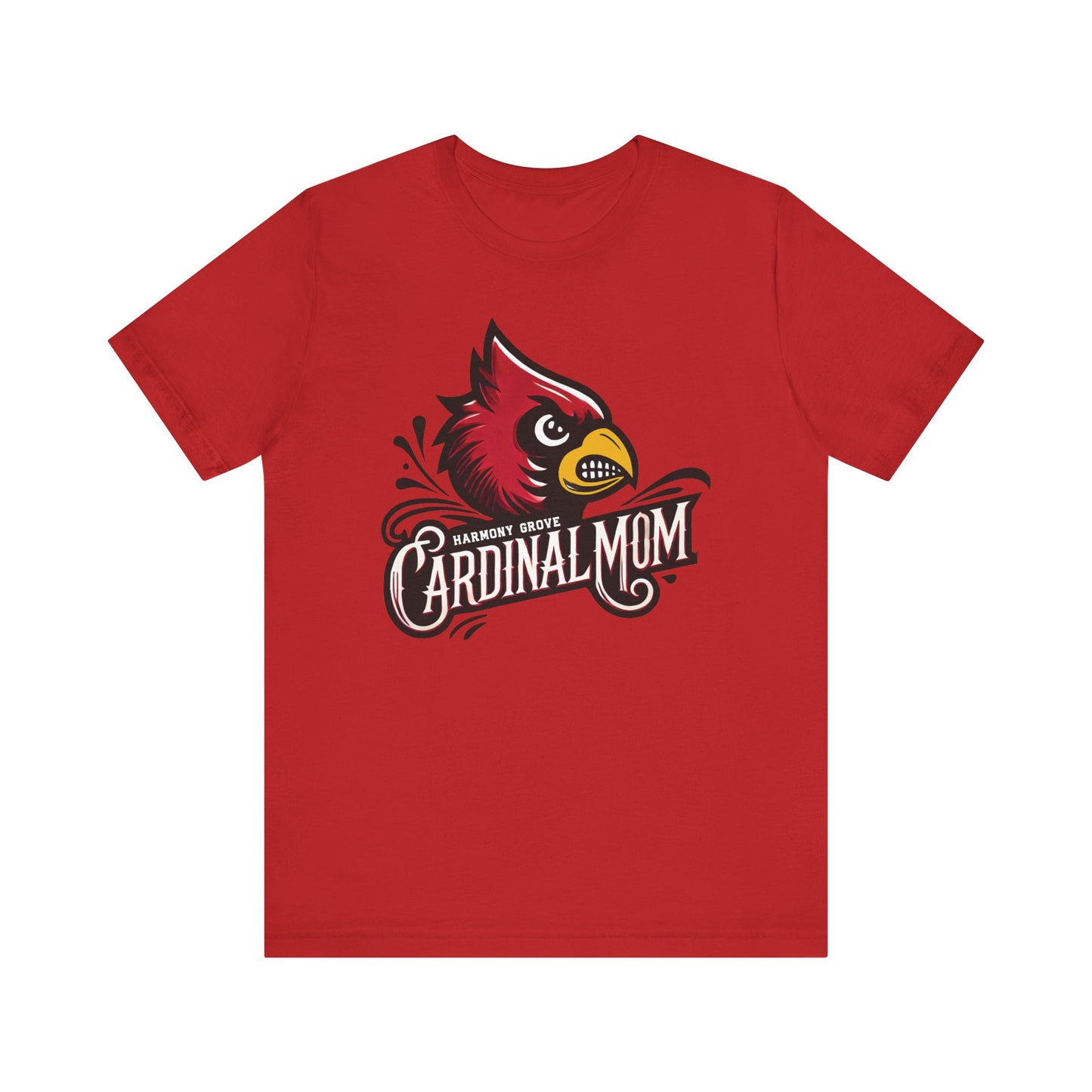 Harmony Grove Cardinal Mom - Bella + Canvas Short Sleeve Tee