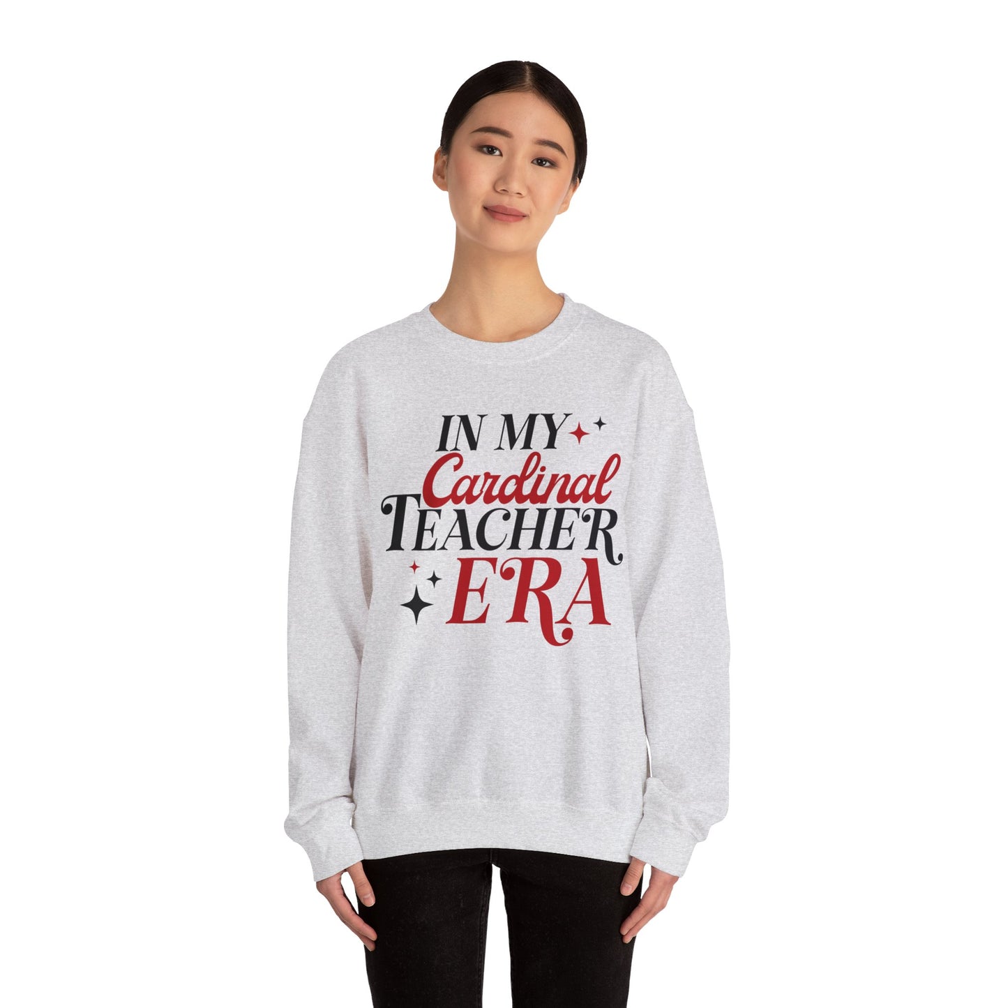 In My Cardinal Teacher Era - Unisex Heavy Blend™ Crewneck Sweatshirt