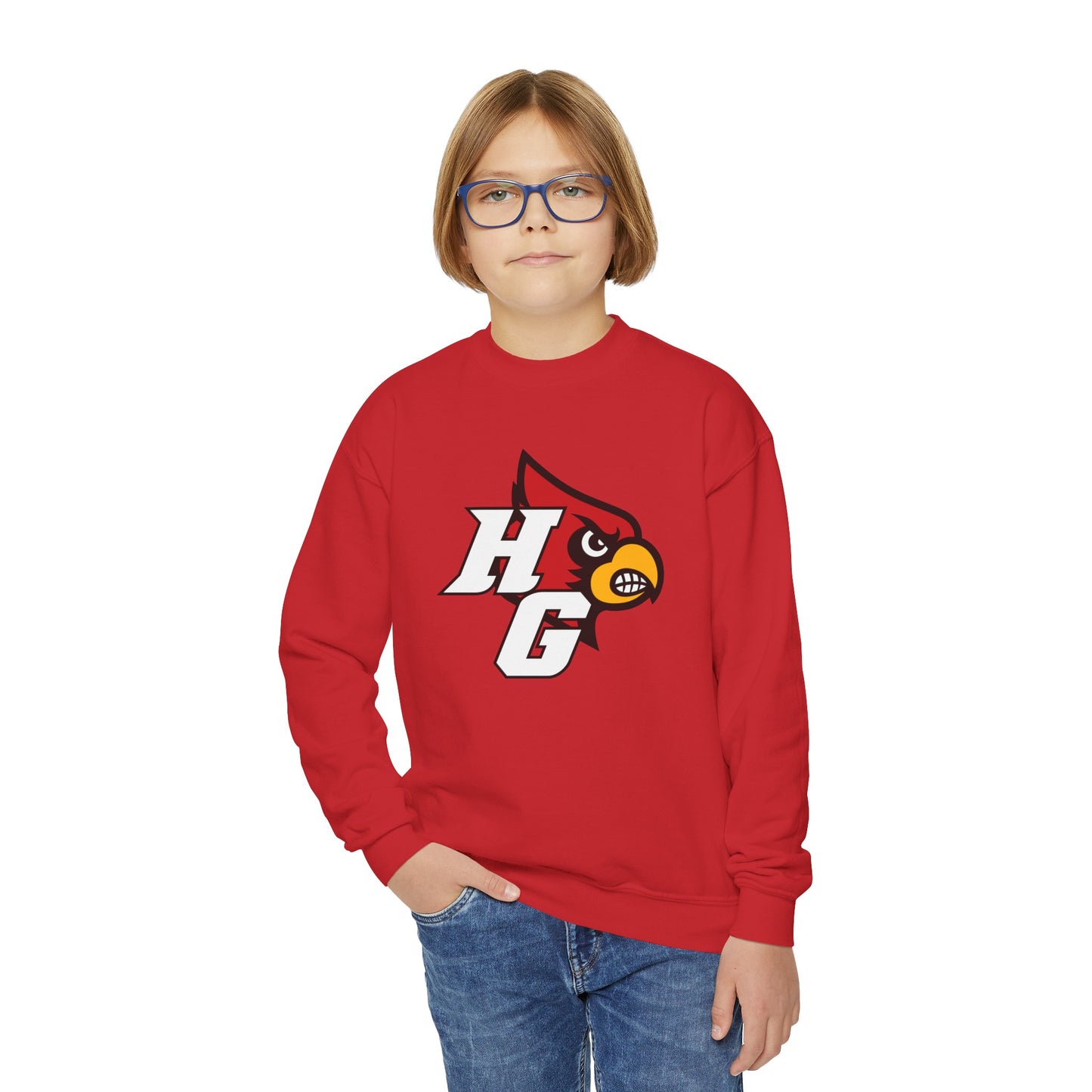HG Future Cardinals Logo  - Youth Crew Sweatshirt