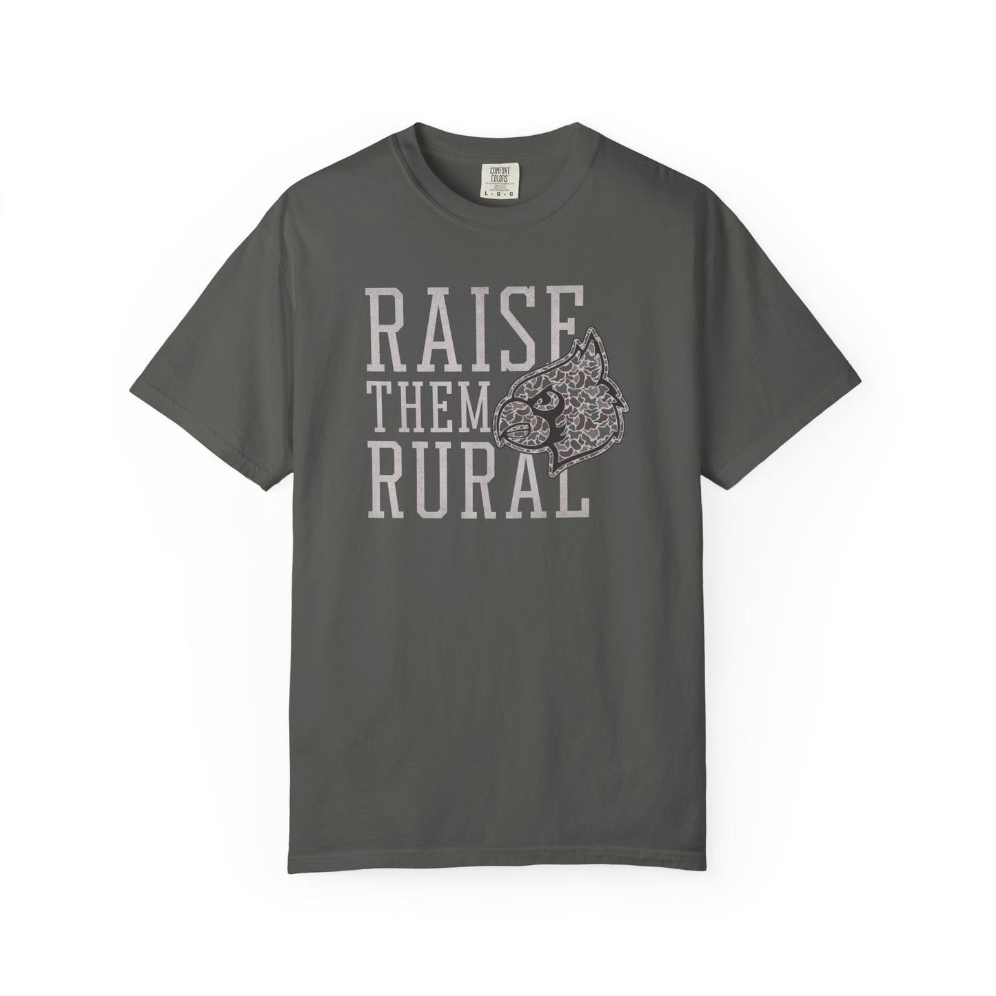 Old School Camo Raise them Rural Cardinal - Comfort Colors T Shirt