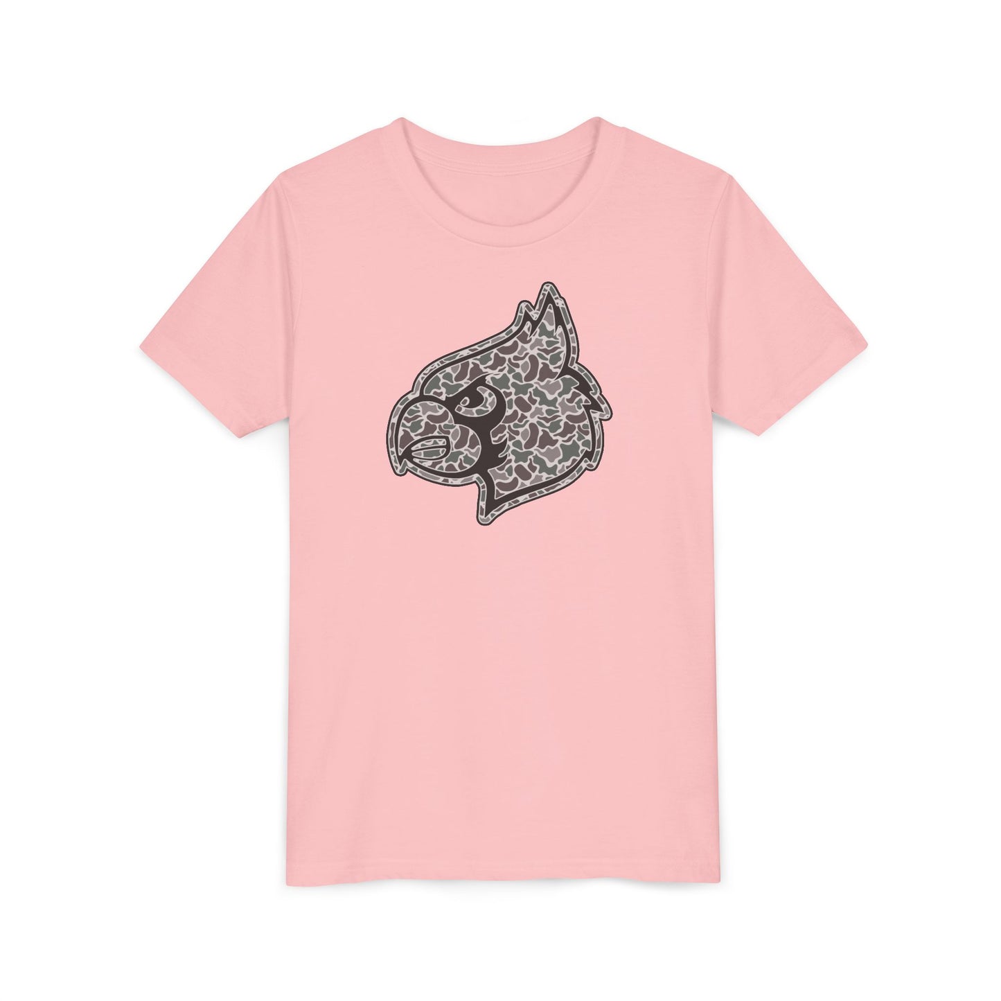 Old School Camo Cardinal - Bella + Canvas Youth Tee