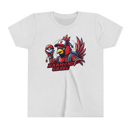 Cartoon Harmony Grove Cardinal - Bella + Canvas Youth Tee