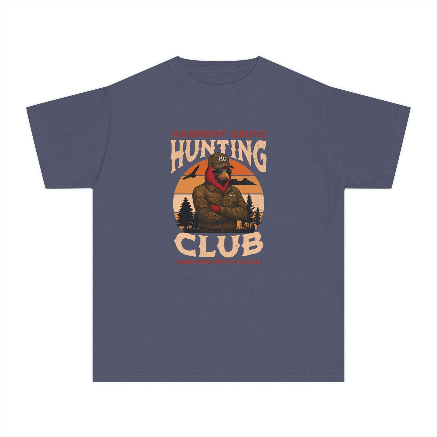 HG Hunting Club Camo - Youth Comfort Colors Tshirt