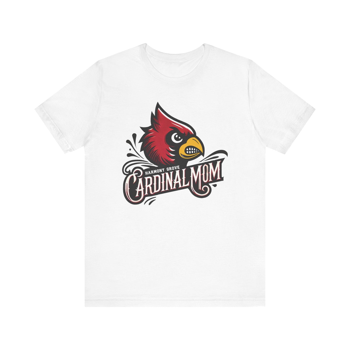Harmony Grove Cardinal Mom - Bella + Canvas Short Sleeve Tee