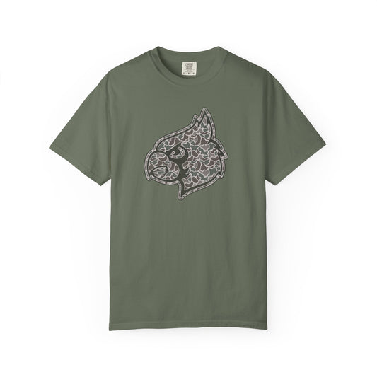Old School Camo Cardinal Mascot - Comfort Colors T Shirt