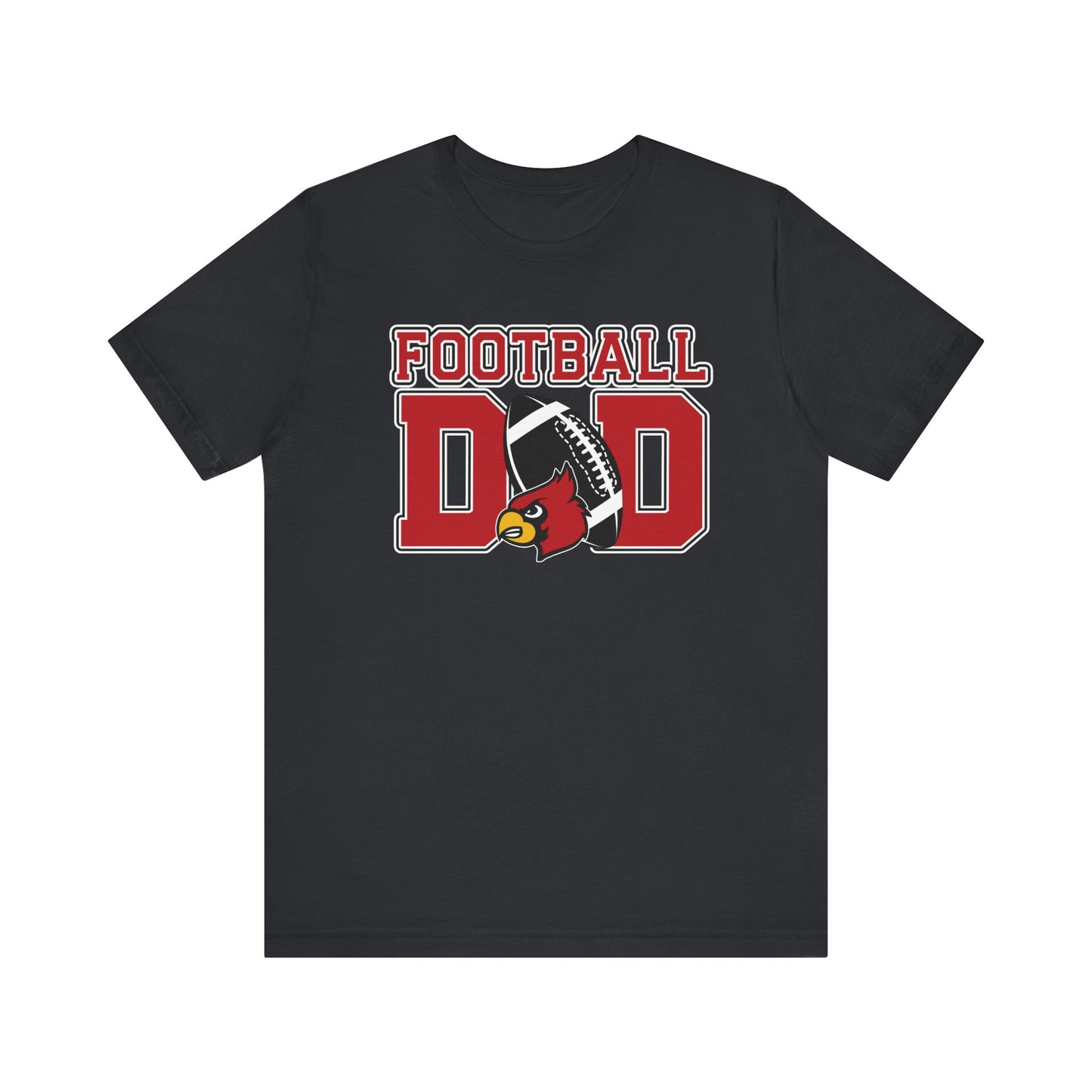 Football Dad Custom Player Name and Number - Bella + Canvas Short Sleeve Tee