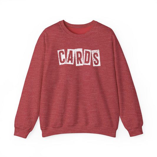 Vintage CARDS Block - Unisex Heavy Blend™ Crewneck Sweatshirt