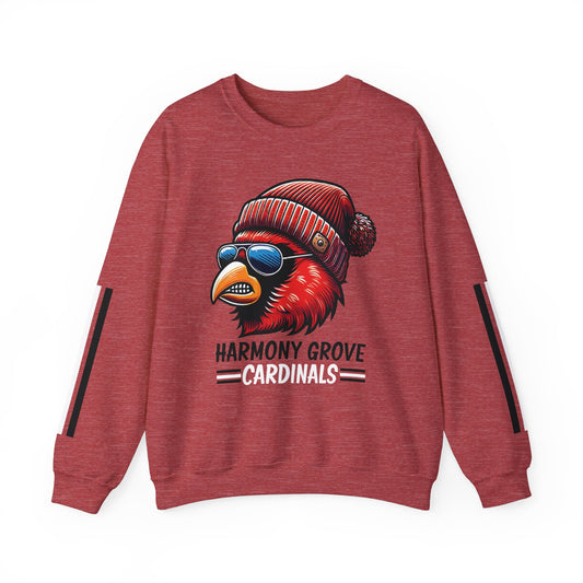 Hipster Harmony Grove Cardinal - Unisex Heavy Blend™ Crewneck Sweatshirt