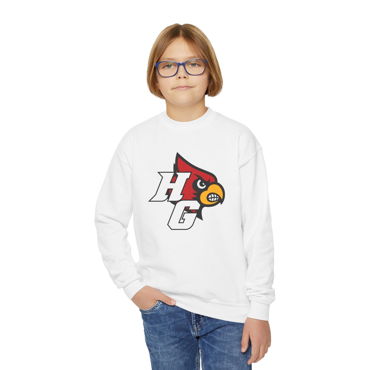 HG Future Cardinals Logo  - Youth Crew Sweatshirt