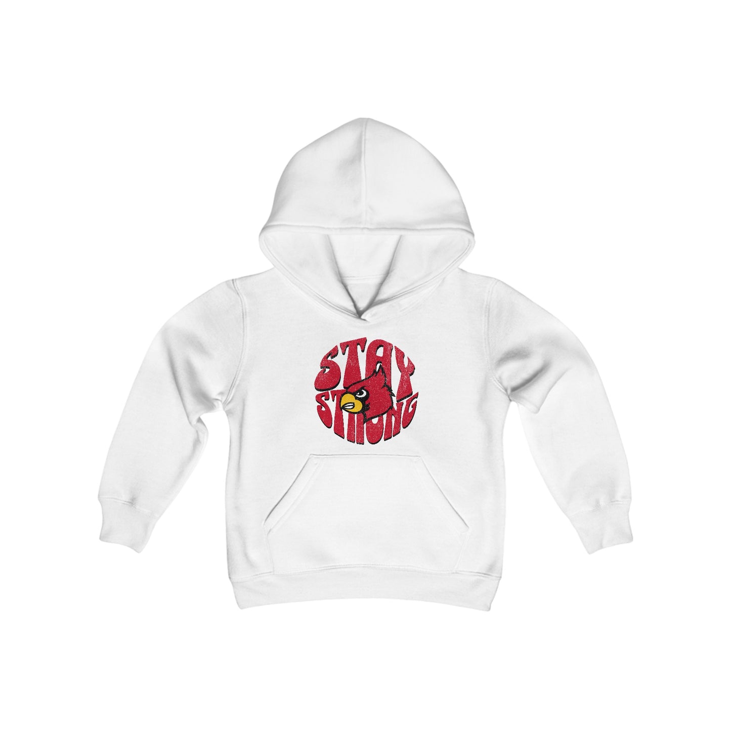 Stay Strong Cardinal - Youth Heavy Blend Hooded Sweatshirt