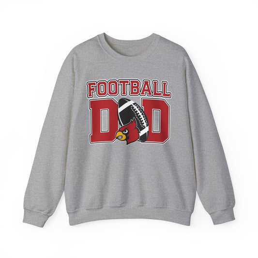 Football Dad Custom Player Name and Number - Unisex Heavy Blend™ Crewneck Sweatshirt