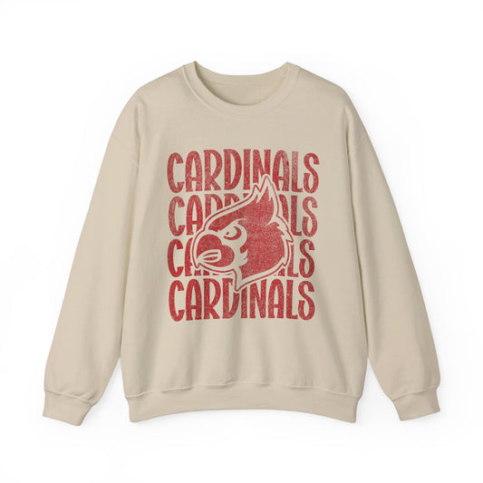 Vintage Cardinals 4 - Unisex Heavy Blend™ Crewneck Sweatshirt