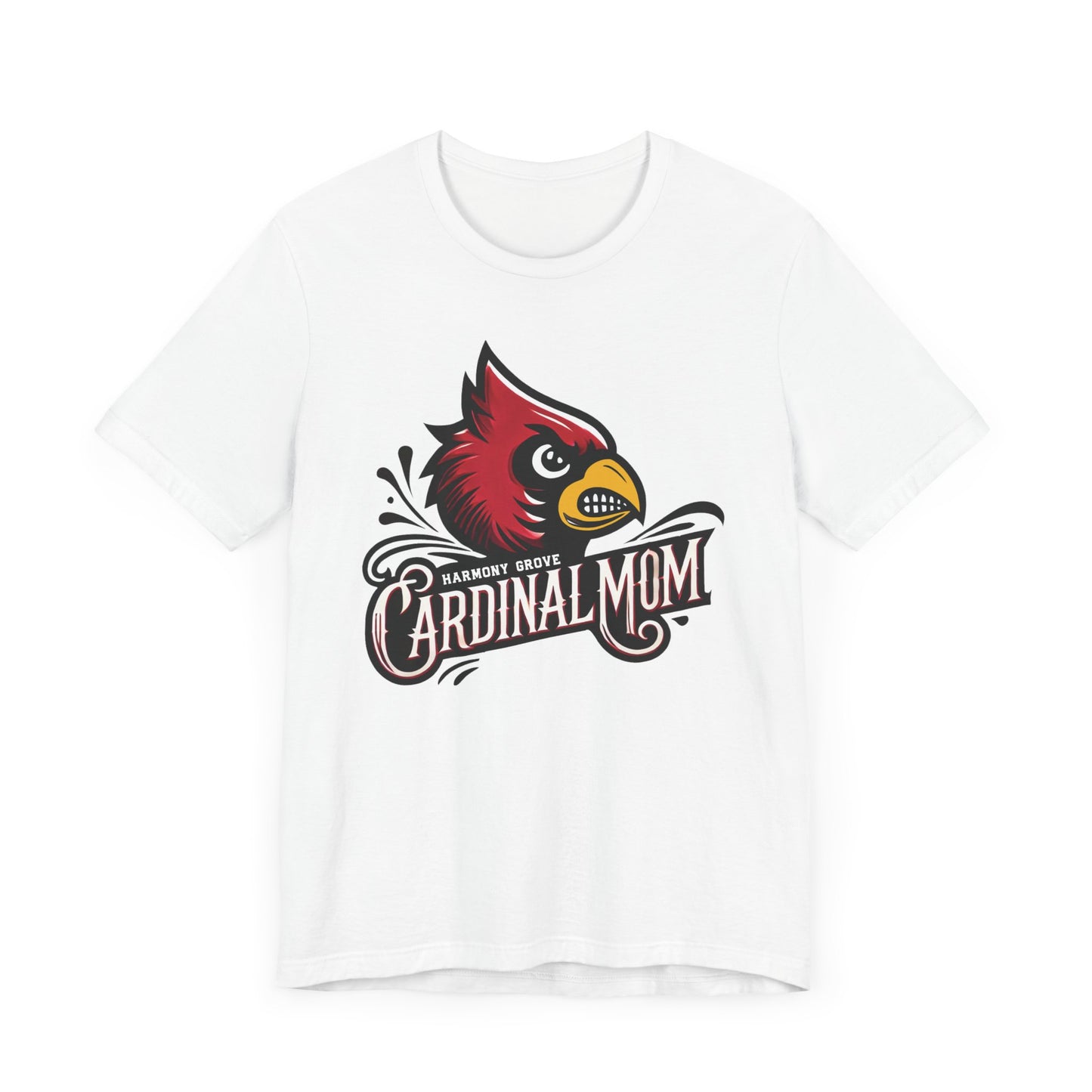 Harmony Grove Cardinal Mom - Bella + Canvas Short Sleeve Tee