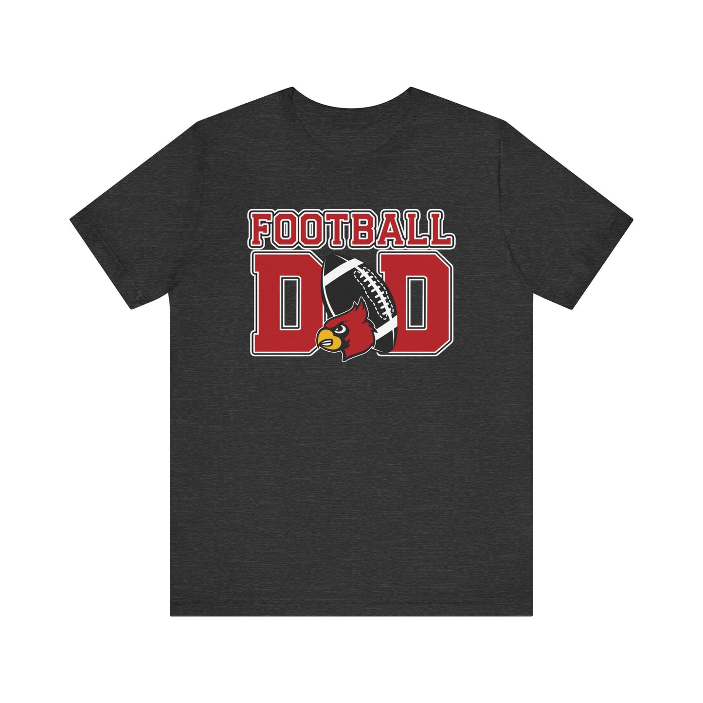 Football Dad Custom Player Name and Number - Bella + Canvas Short Sleeve Tee