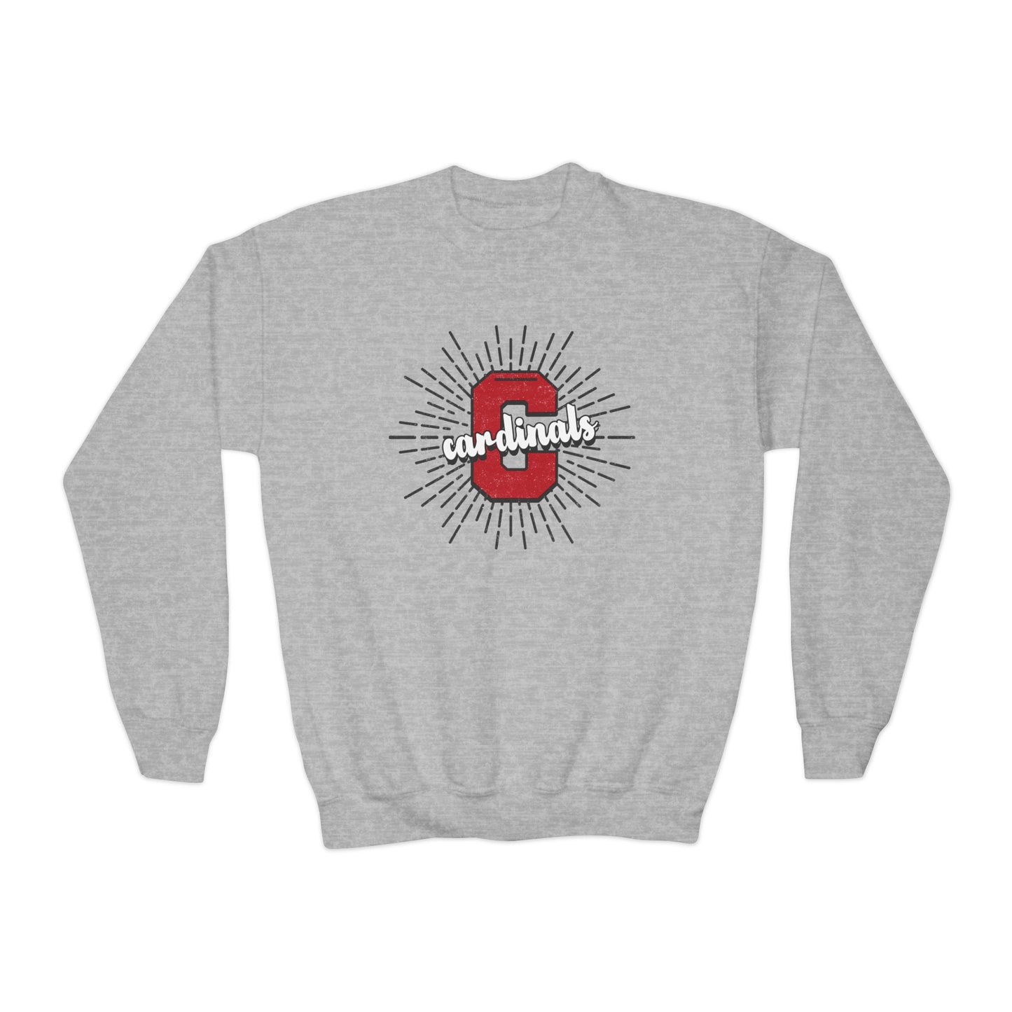 Cardinals Sunburst - Youth Crew Sweatshirt
