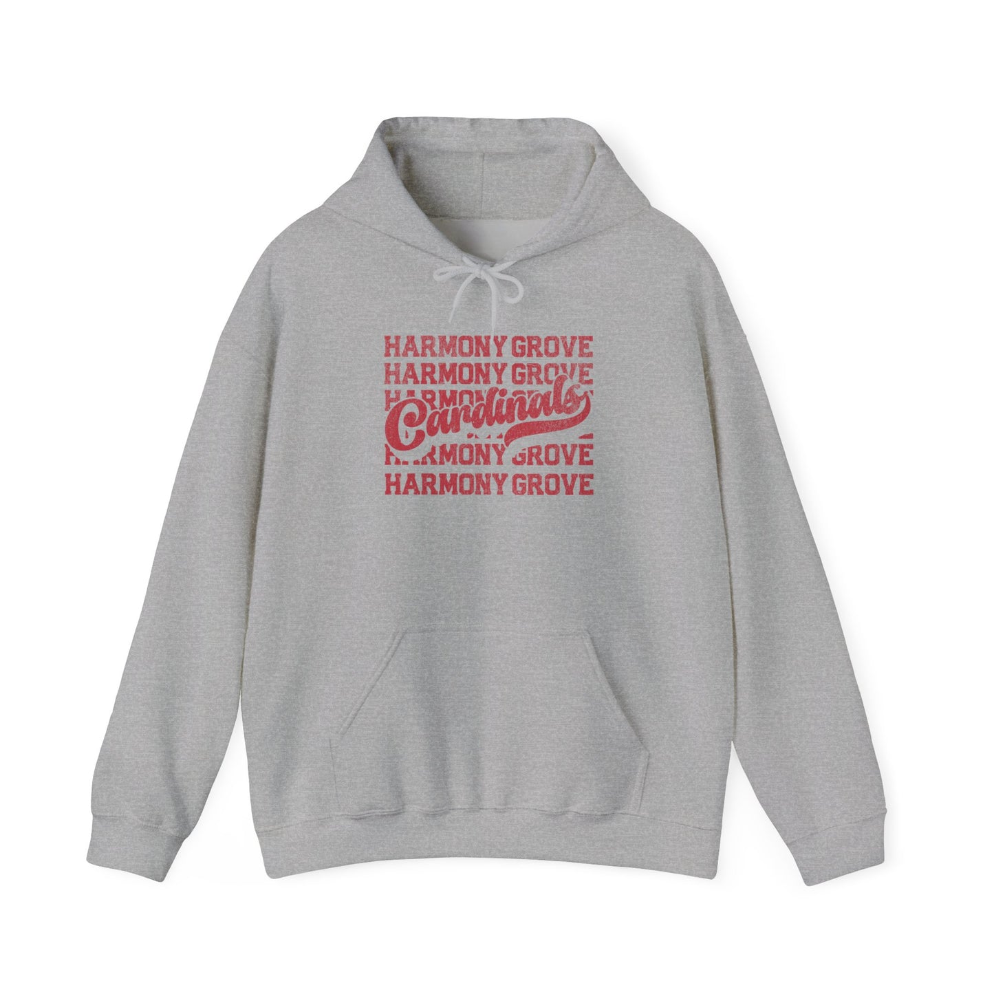 Vintage Harmony Grove Cardinals - Unisex Heavy Blend™ Hooded Sweatshirt