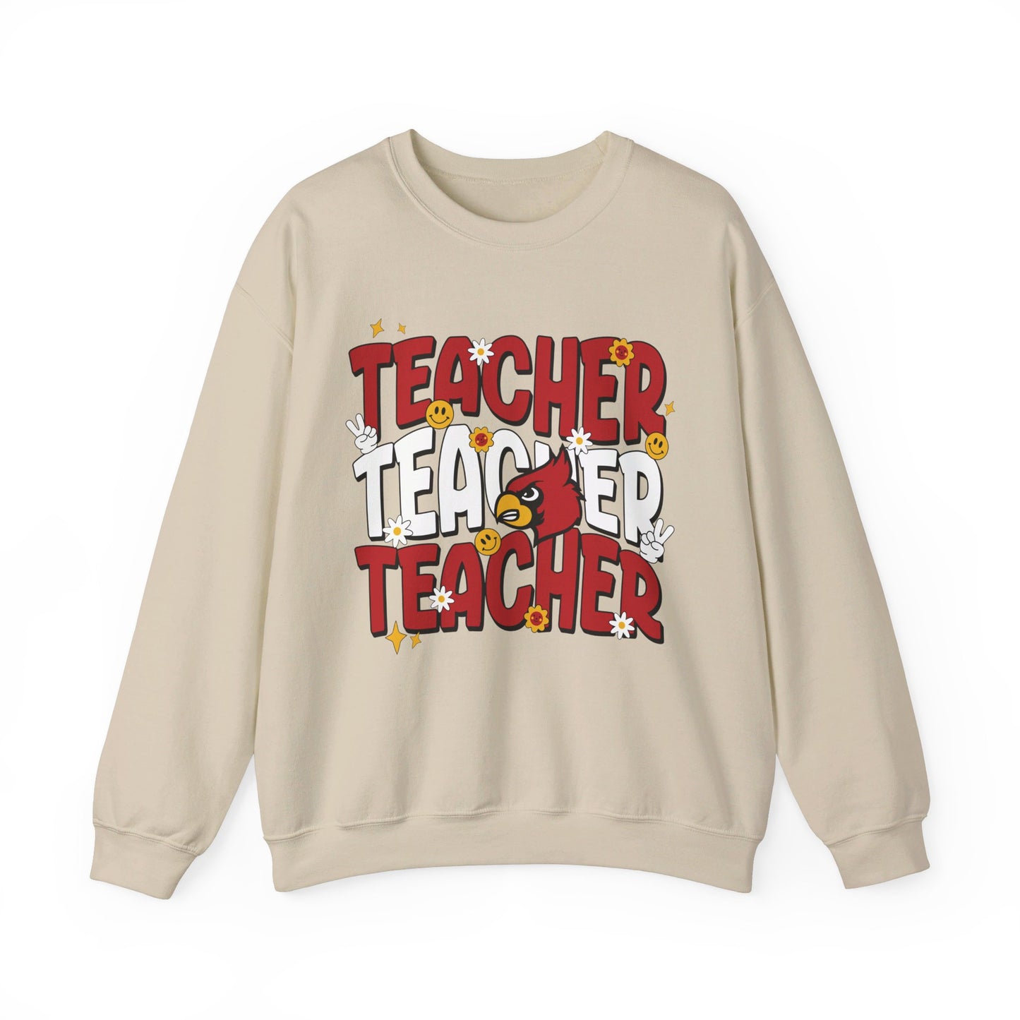 Groovy Teacher 3 - Unisex Heavy Blend™ Crewneck Sweatshirt