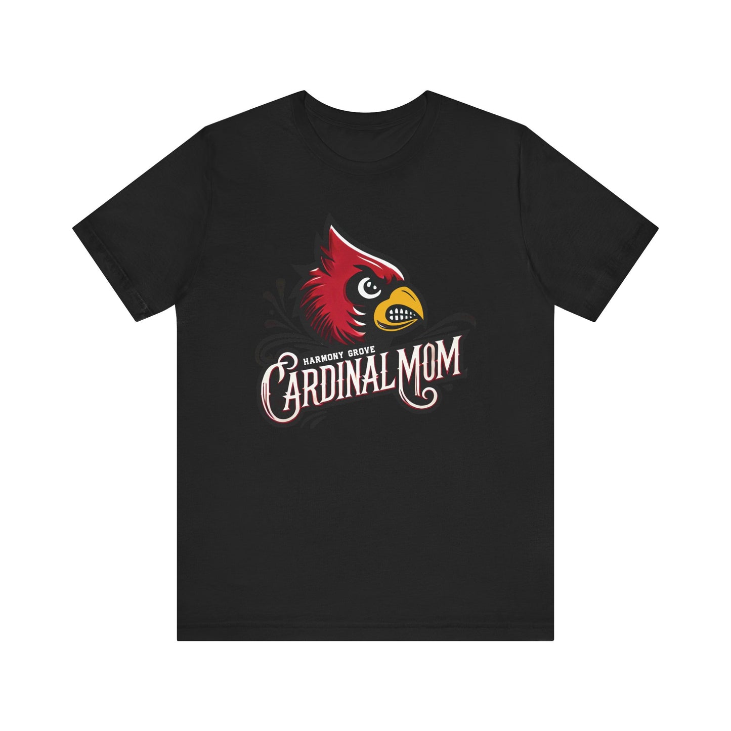 Harmony Grove Cardinal Mom - Bella + Canvas Short Sleeve Tee