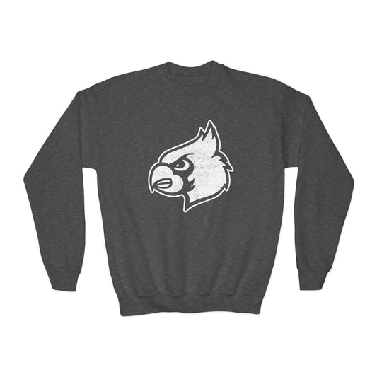 Distressed Cardinal - Youth Crew Sweatshirt