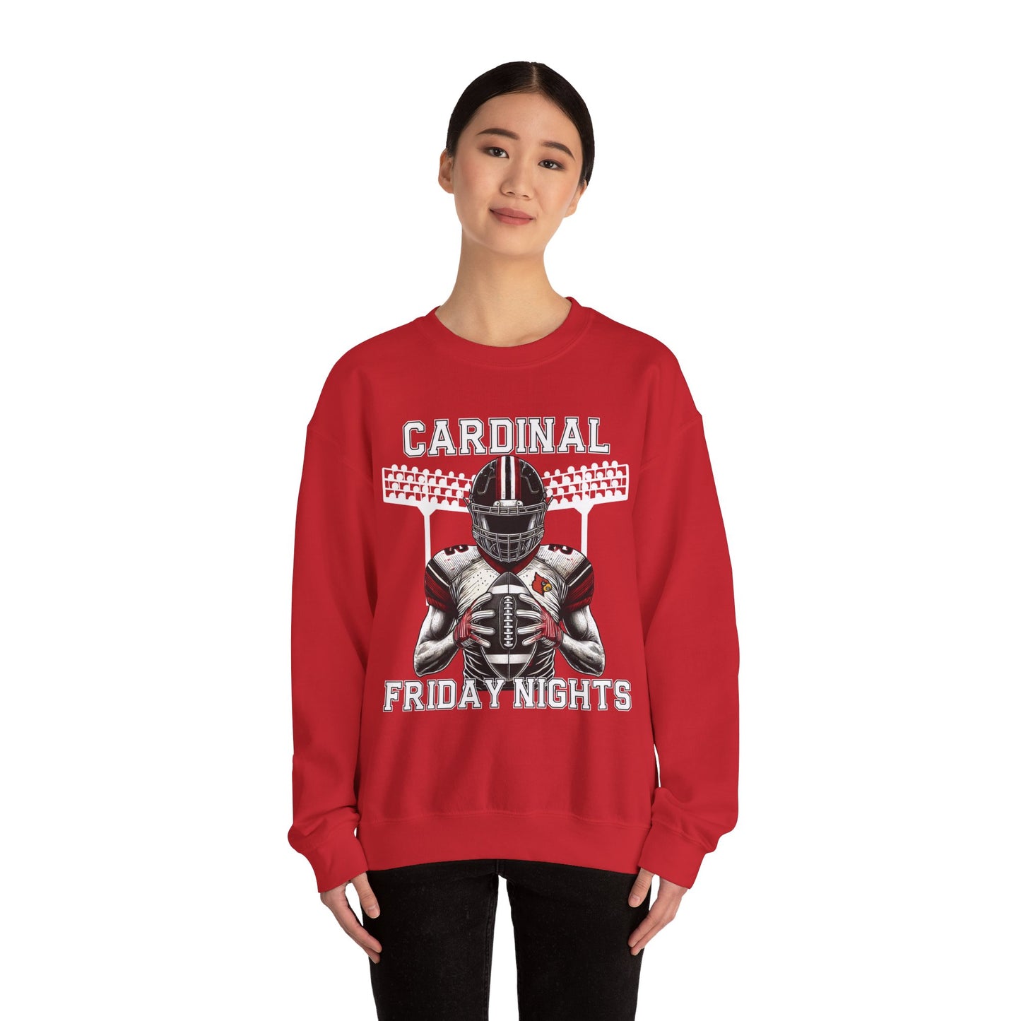 Cardinal Friday Nights Football - Unisex Heavy Blend™ Crewneck Sweatshirt