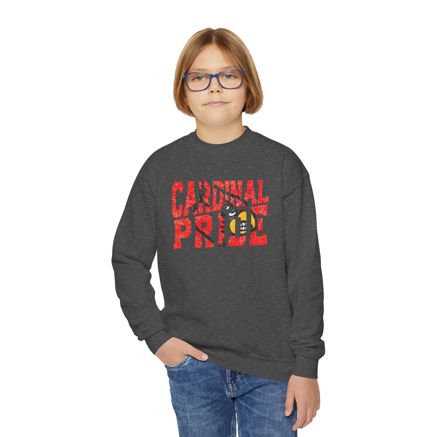 Cardinal Pride - Youth Crew Sweatshirt