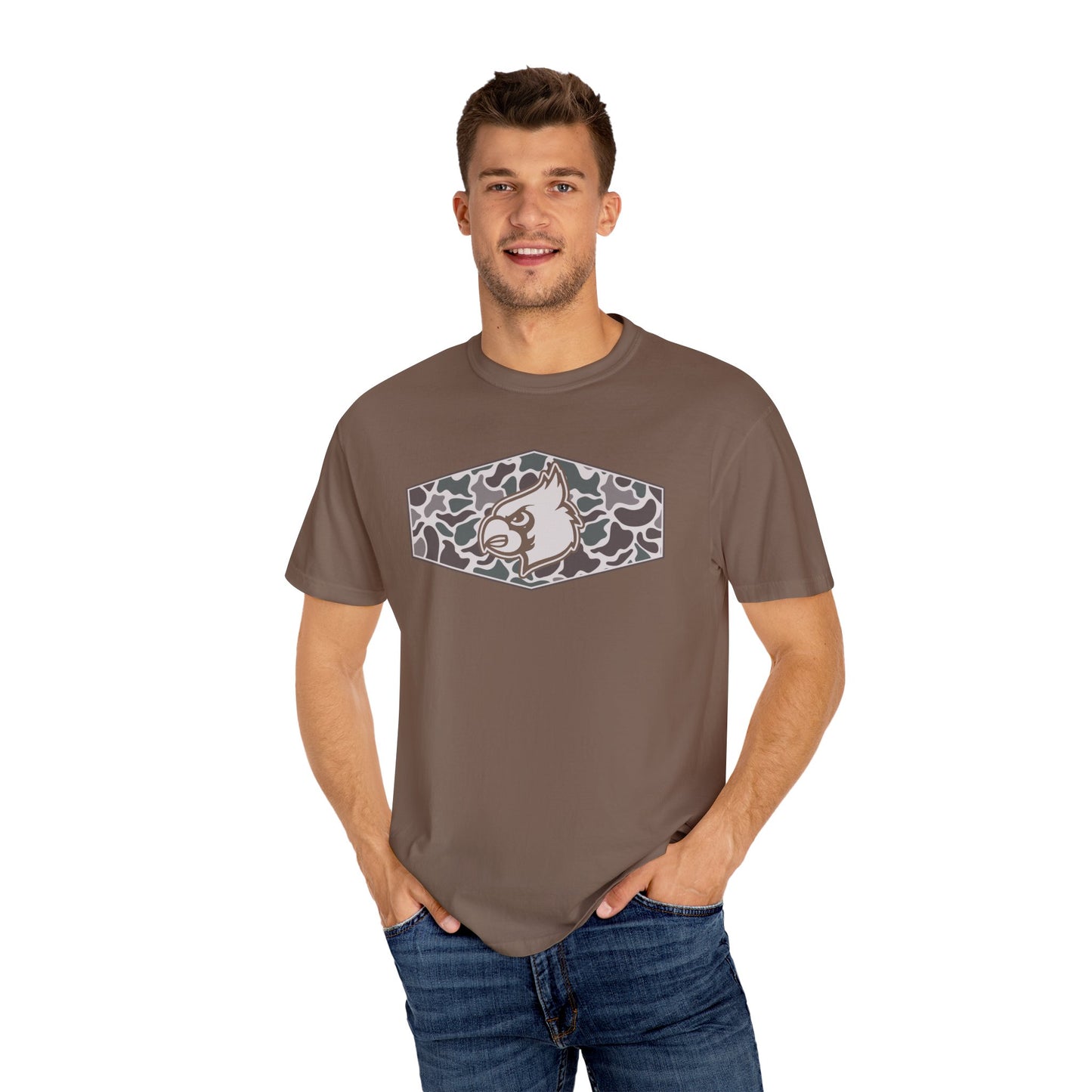 Old School Camo HG Cardinals Inset - Comfort Colors T Shirt