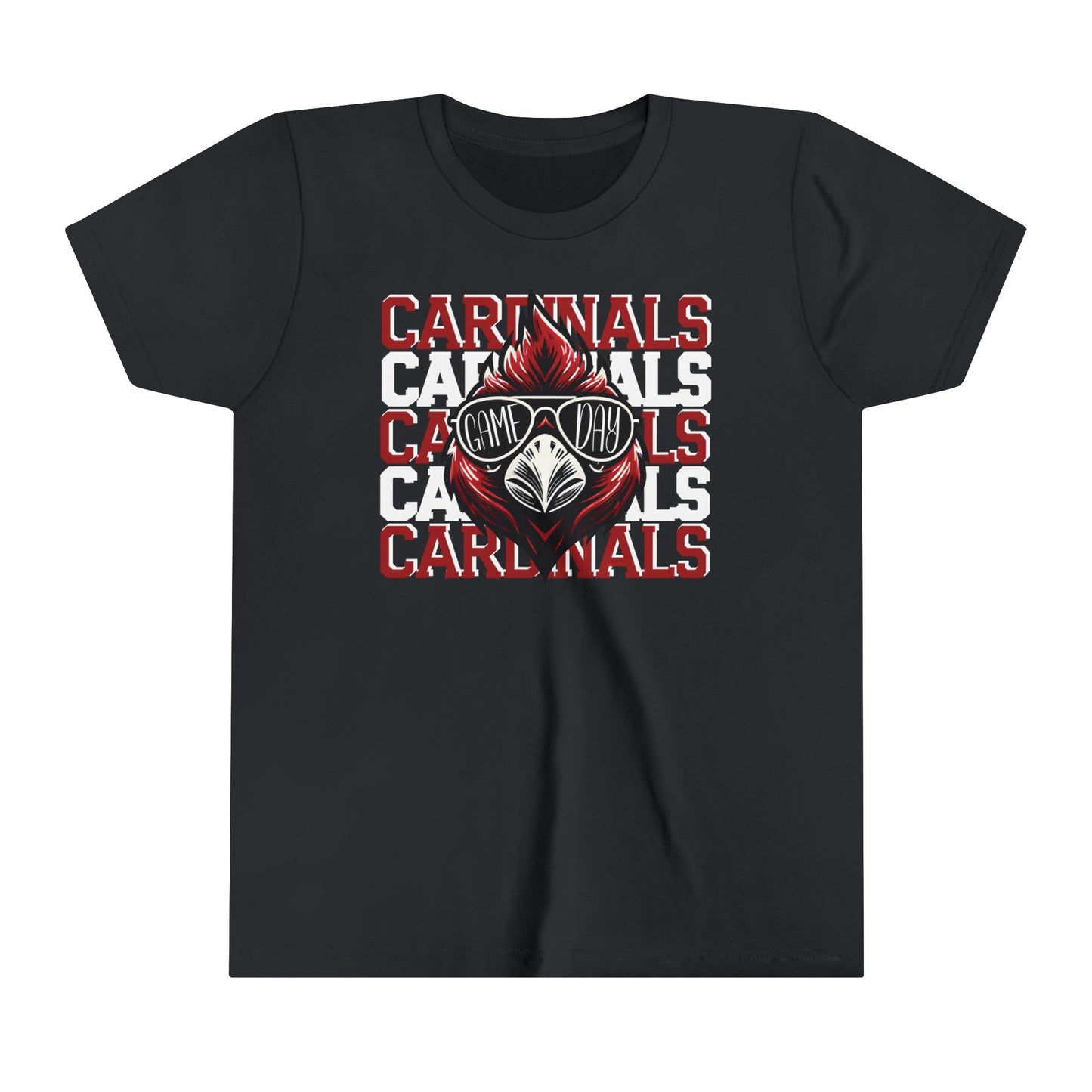 Cardinals Game Day Sunglasses - Bella + Canvas Youth Tee
