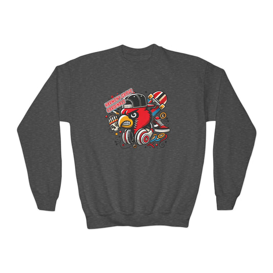 Skater Harmony Grove Cardinal - Youth Crew Sweatshirt
