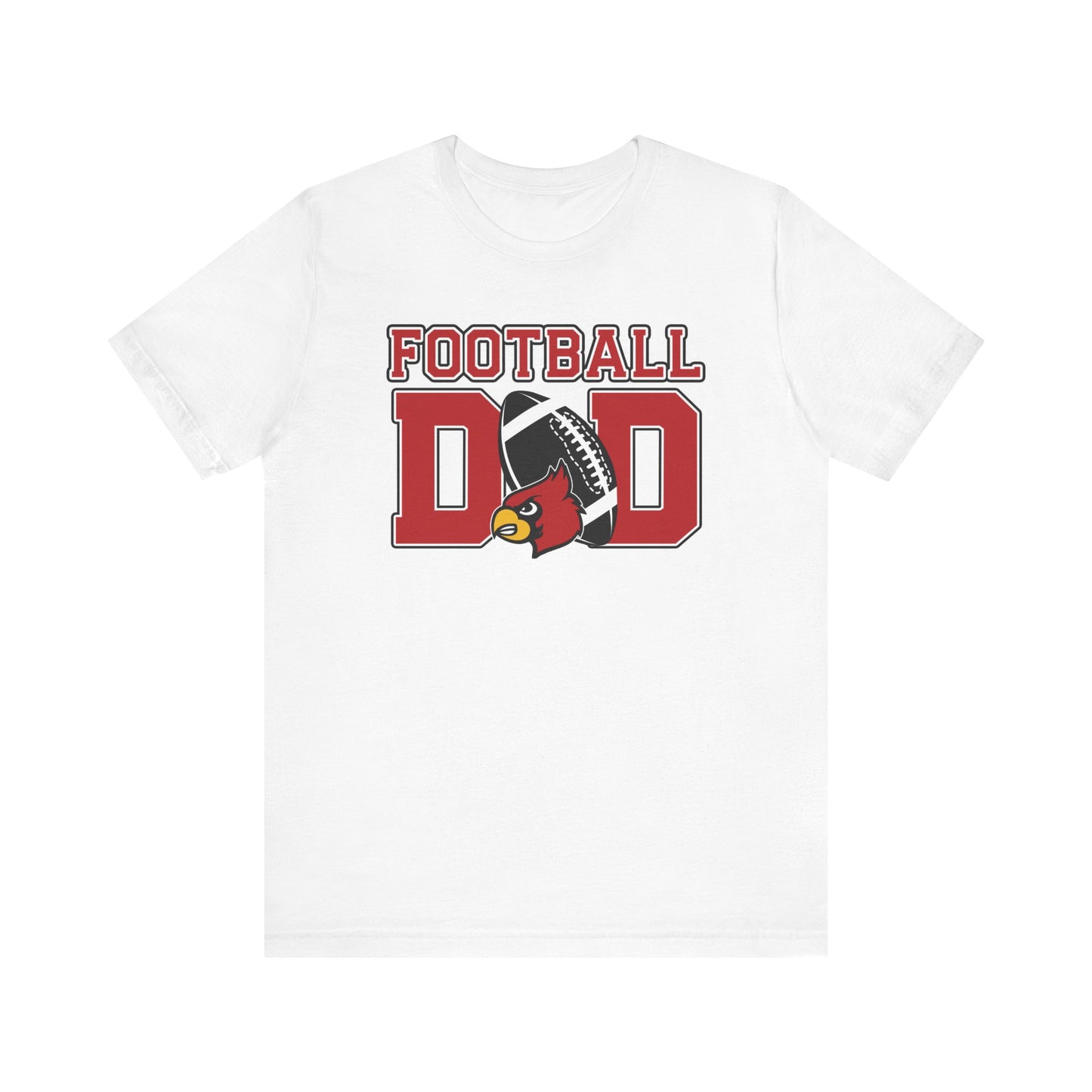 Football Dad Custom Player Name and Number - Bella + Canvas Short Sleeve Tee