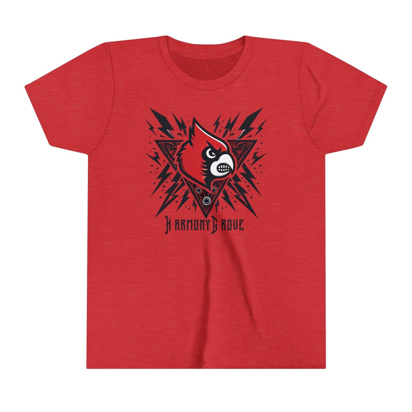 Harmony Grove Cardinals Rock Style - Bella + Canvas Youth Tee