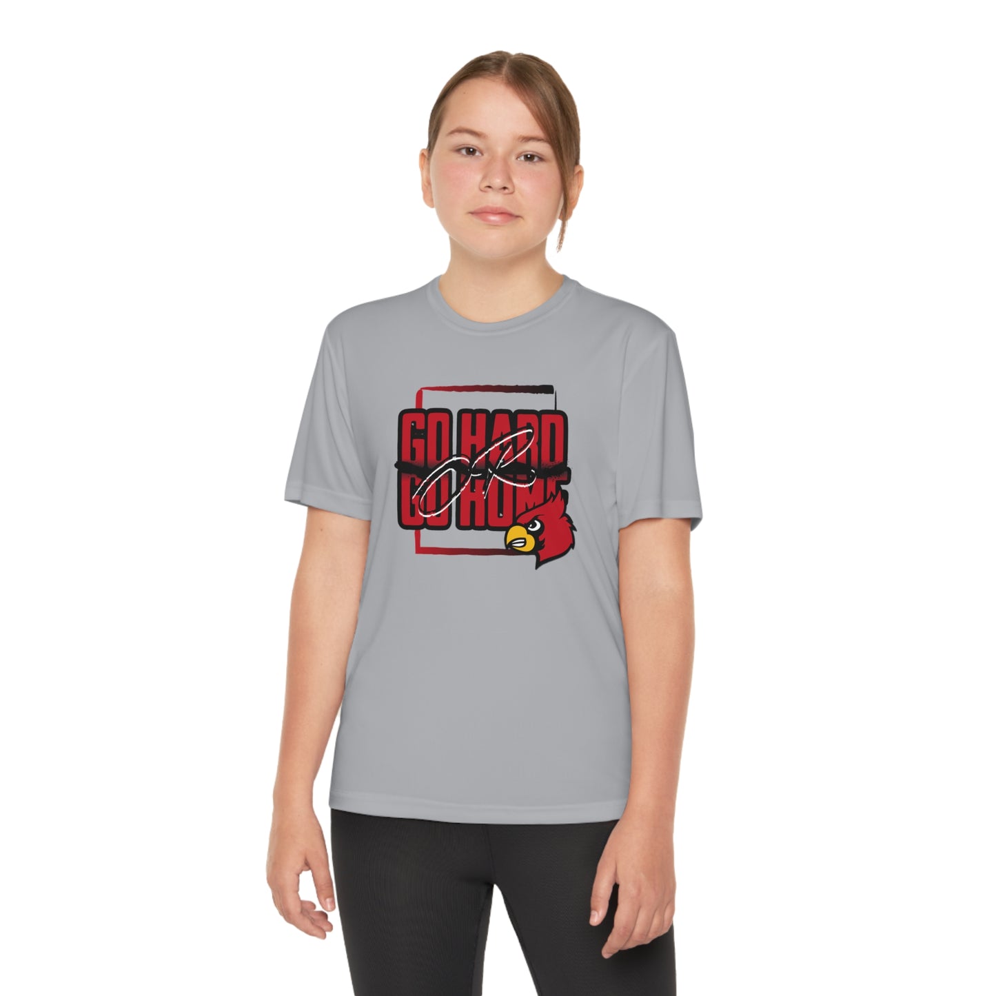 Go Hard or Go Home Cardinal - Youth Sport-Tek® Competitor™ Tee