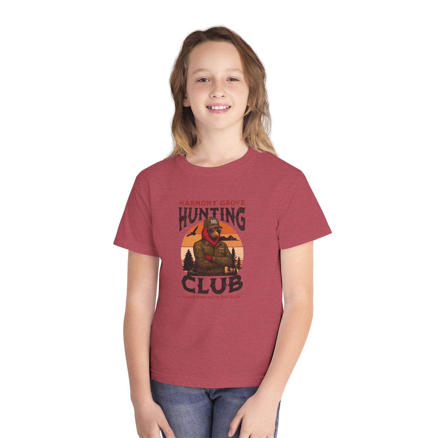 HG Hunting Club Camo - Youth Comfort Colors Tshirt