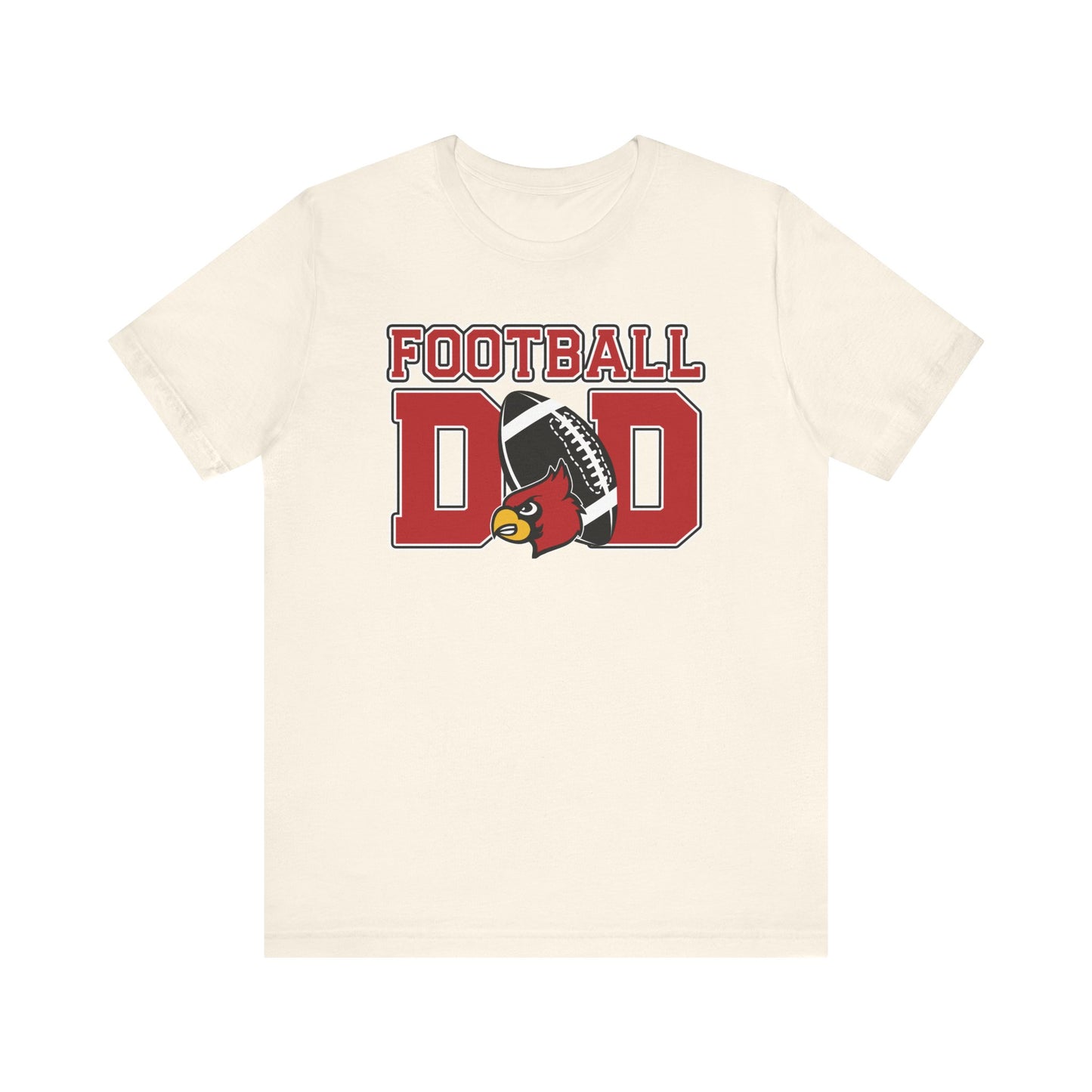 Football Dad Custom Player Name and Number - Bella + Canvas Short Sleeve Tee