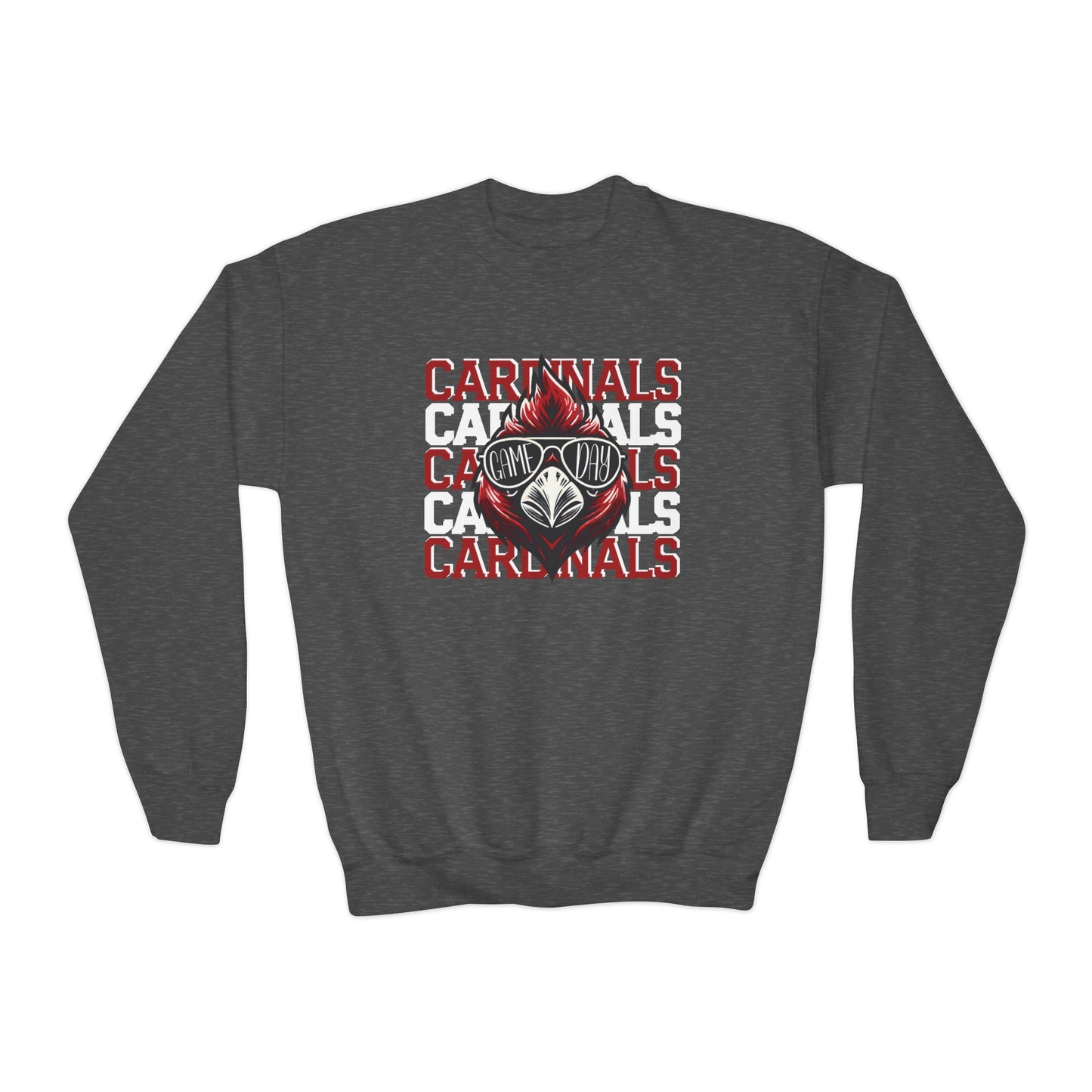 Cardinals Game Day Sunglasses - Youth Crew Sweatshirt