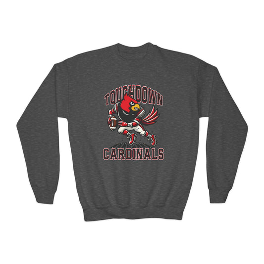 Touchdown Cardinals - Youth Crew Sweatshirt