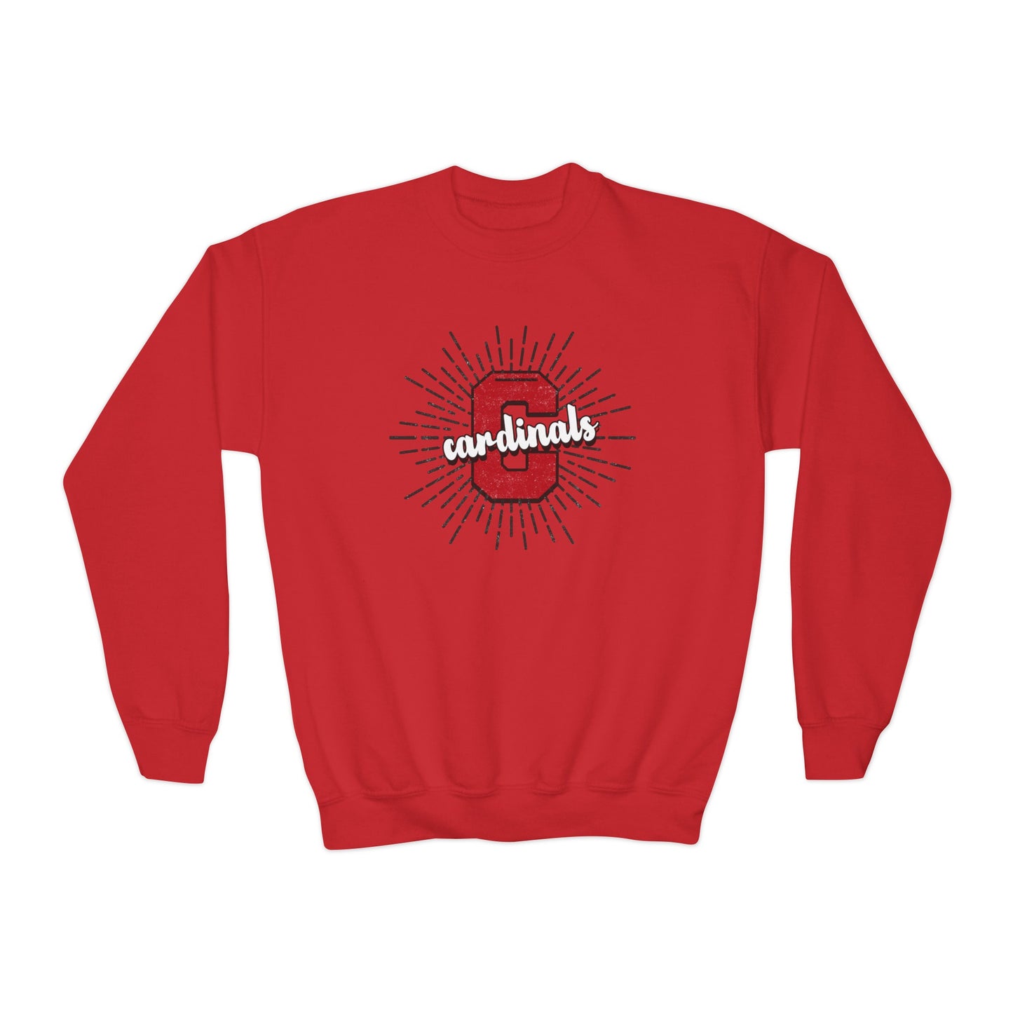 Cardinals Sunburst - Youth Crew Sweatshirt